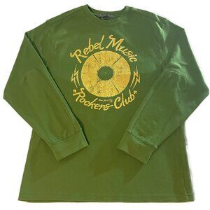 Mens Old Navy Green Long Sleeve Shirt Size XL